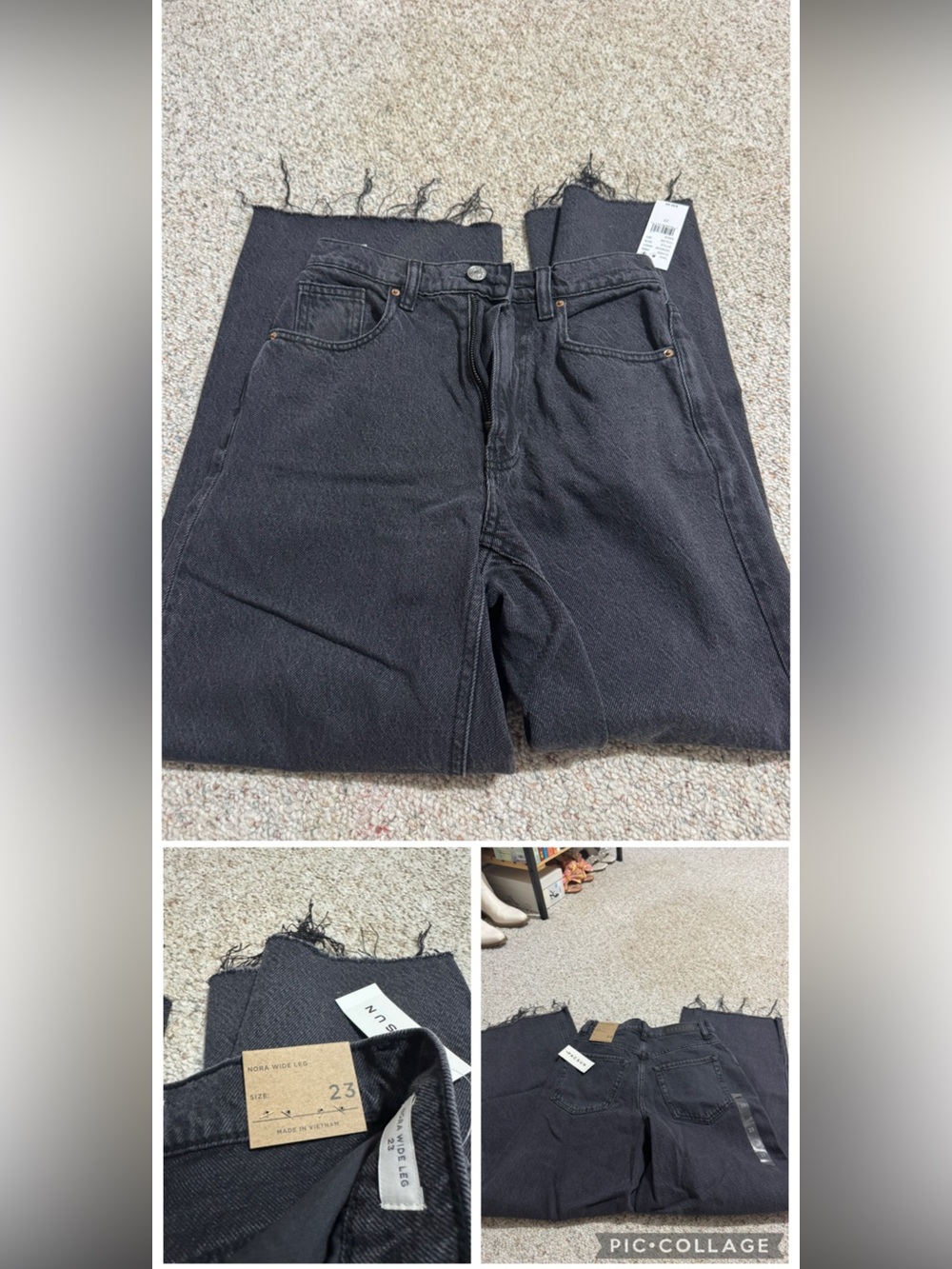 PacSun Women's Straight Leg Jeans in Black